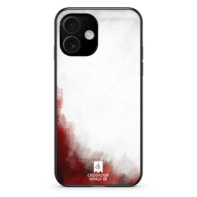 Glass Phone Case Red & White Banner - Image 131