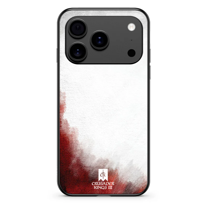 Glass Phone Case Red & White Banner - Image 134