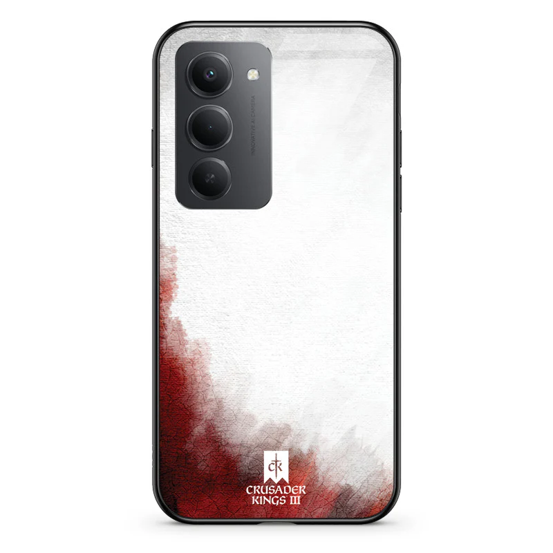 Glass Phone Case Red & White Banner - Image 136
