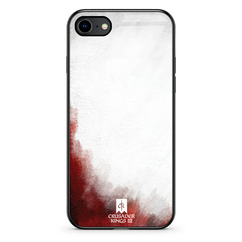 Glass Phone Case Red & White Banner - Image 24