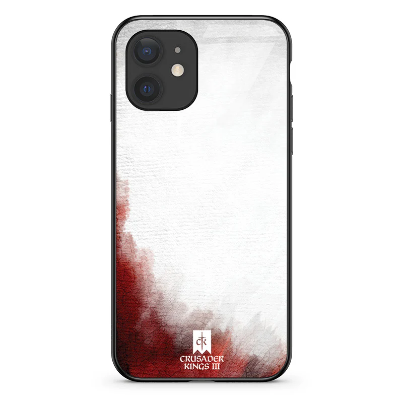 Glass Phone Case Red & White Banner - Image 27