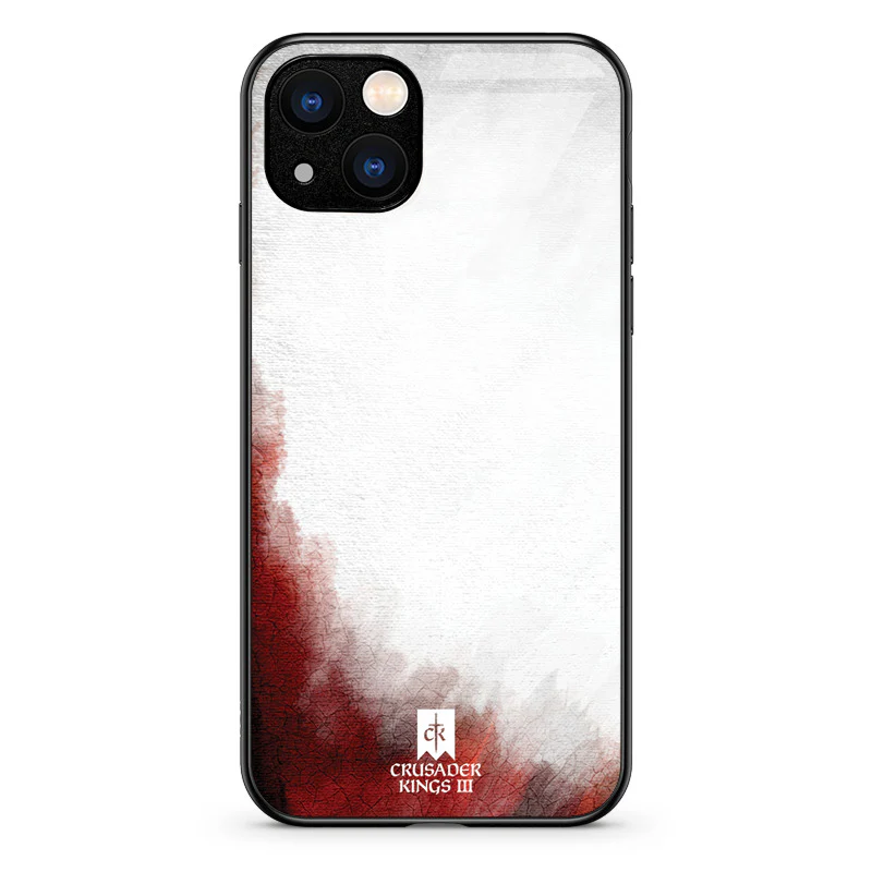 Glass Phone Case Red & White Banner - Image 32