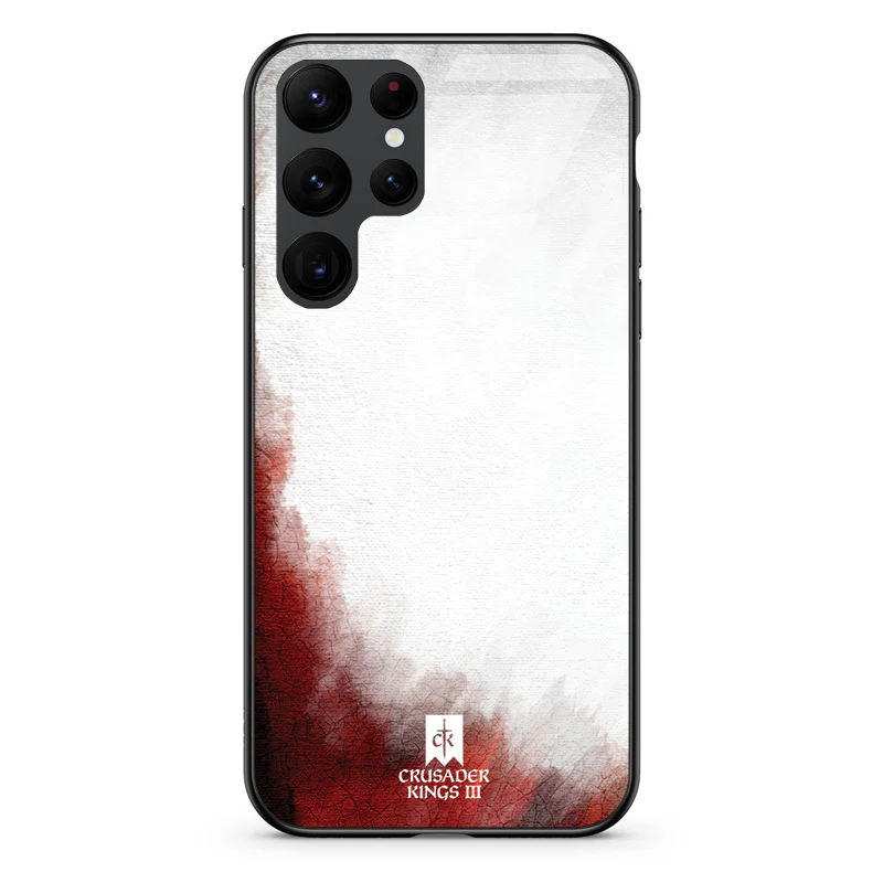 Glass Phone Case Red & White Banner - Image 58