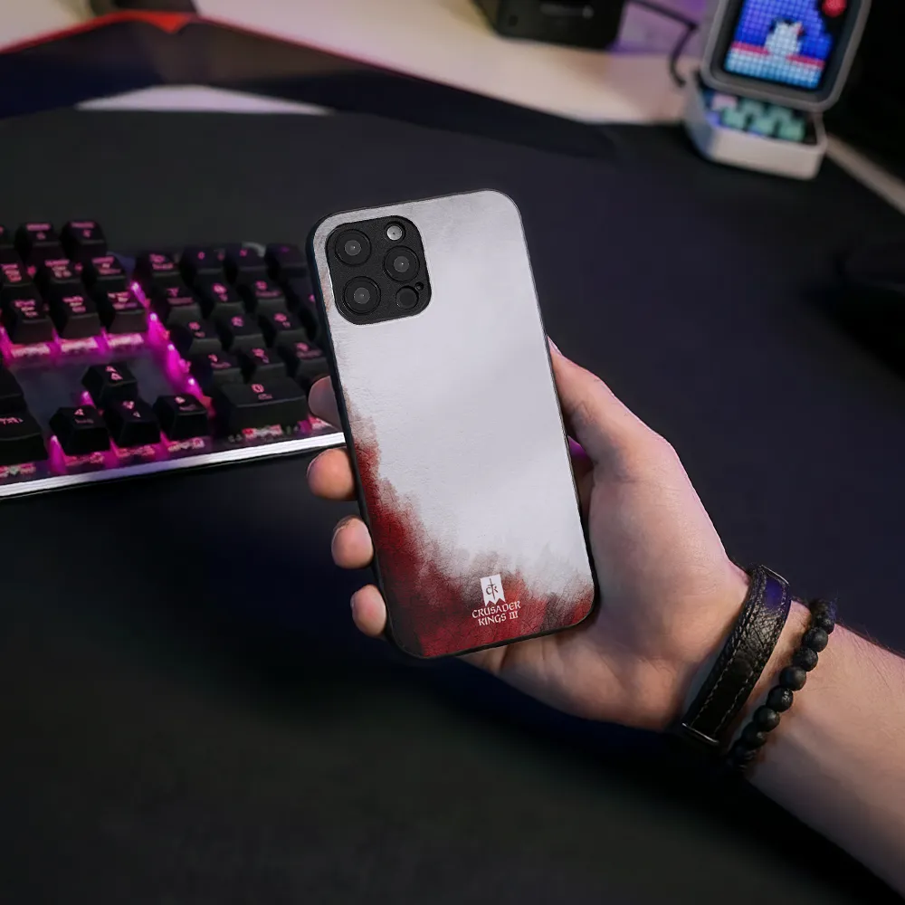 Glass Phone Case Red & White Banner - Image 6