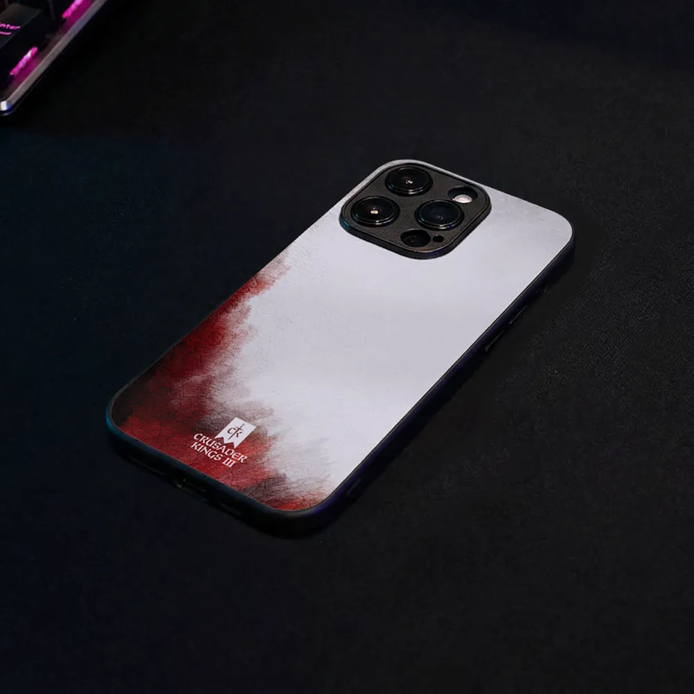 Glass Phone Case Red & White Banner - Image 7