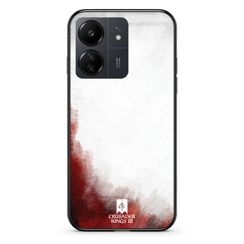 Glass Phone Case Red & White Banner - Image 91