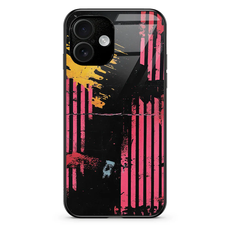 Glass Phone Case Rock ’n’ Roll Texture - Image 109