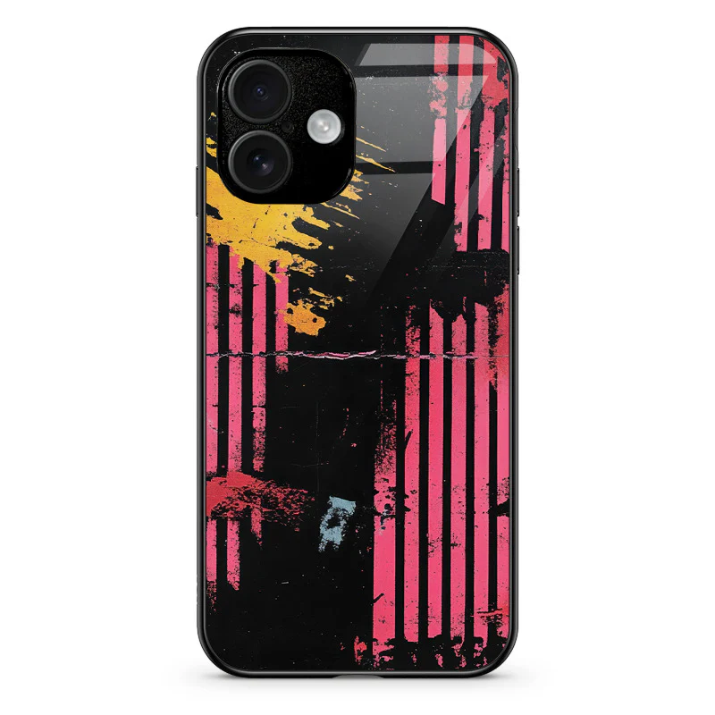 Glass Phone Case Rock ’n’ Roll Texture - Image 131