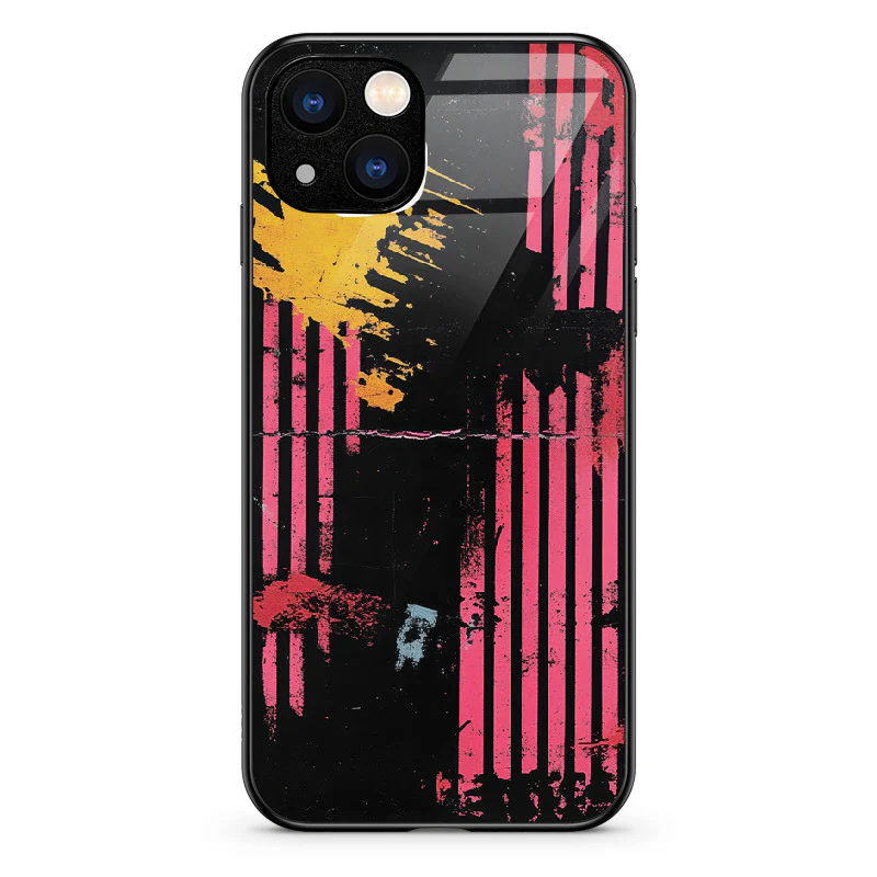 Glass Phone Case Rock ’n’ Roll Texture - Image 55