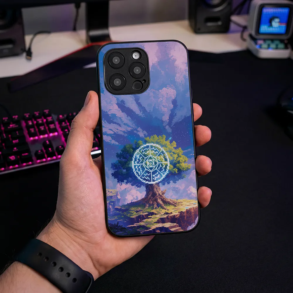 Glass Phone Case Runic Tree - Image 2