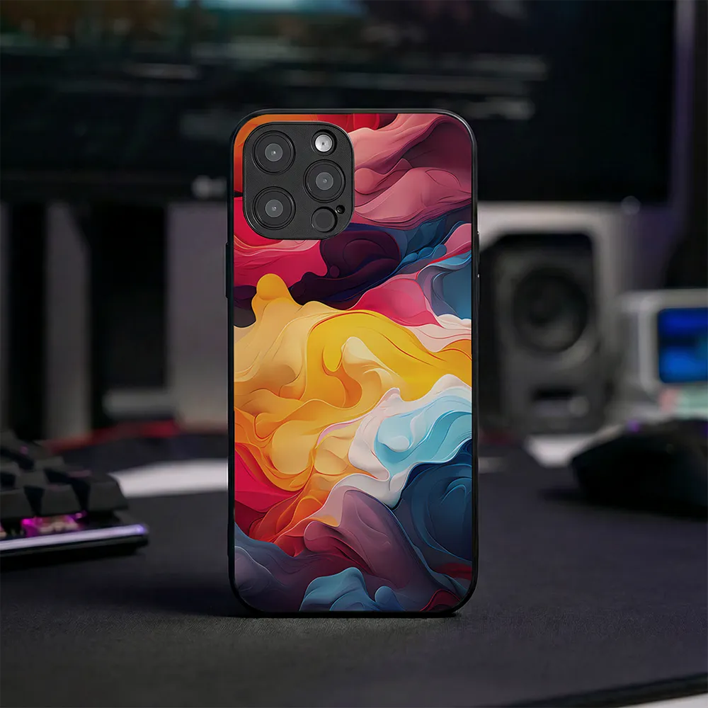 Glass Phone Case Silk Kaleidoscope