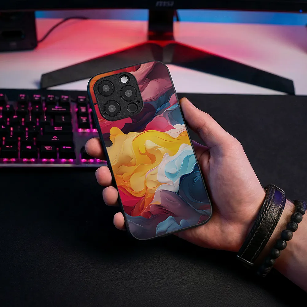 Glass Phone Case Silk Kaleidoscope - Image 3