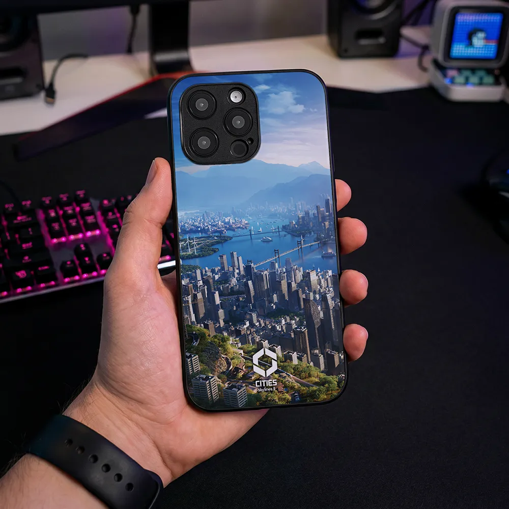 Glass Phone Case Skyline Bay - Image 2
