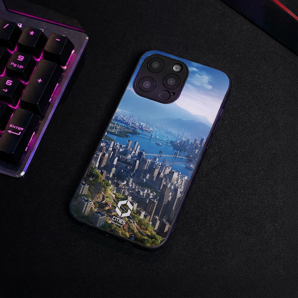 Glass Phone Case Skyline Bay - Image 4