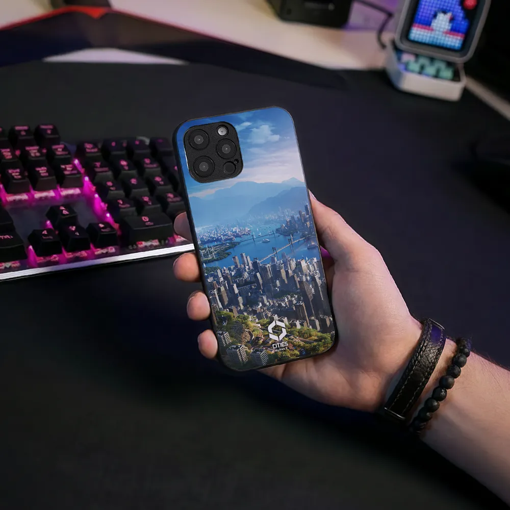 Glass Phone Case Skyline Bay - Image 6
