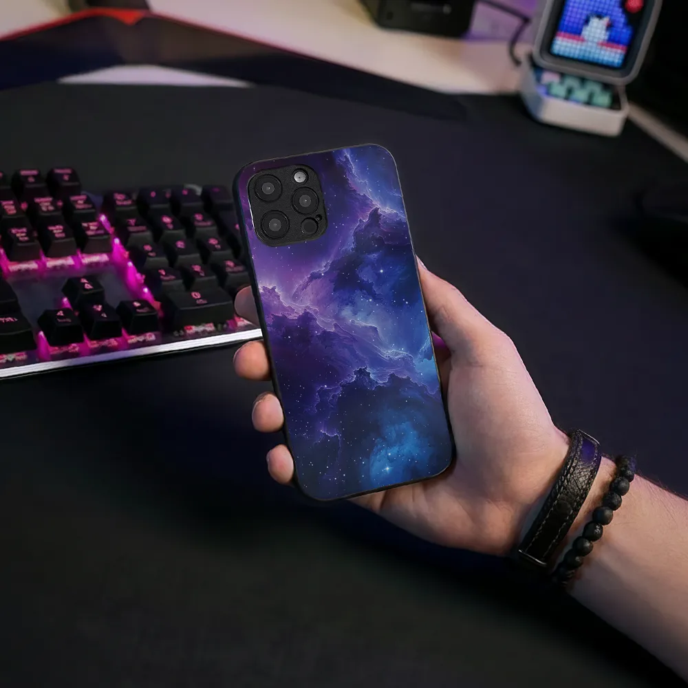 Glass Phone Case Starry Clouds - Image 6