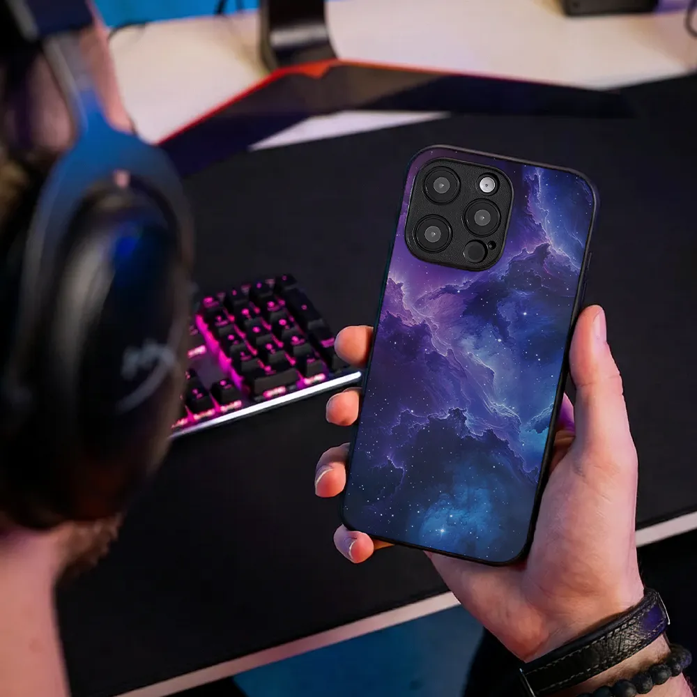 Glass Phone Case Starry Clouds - Image 8