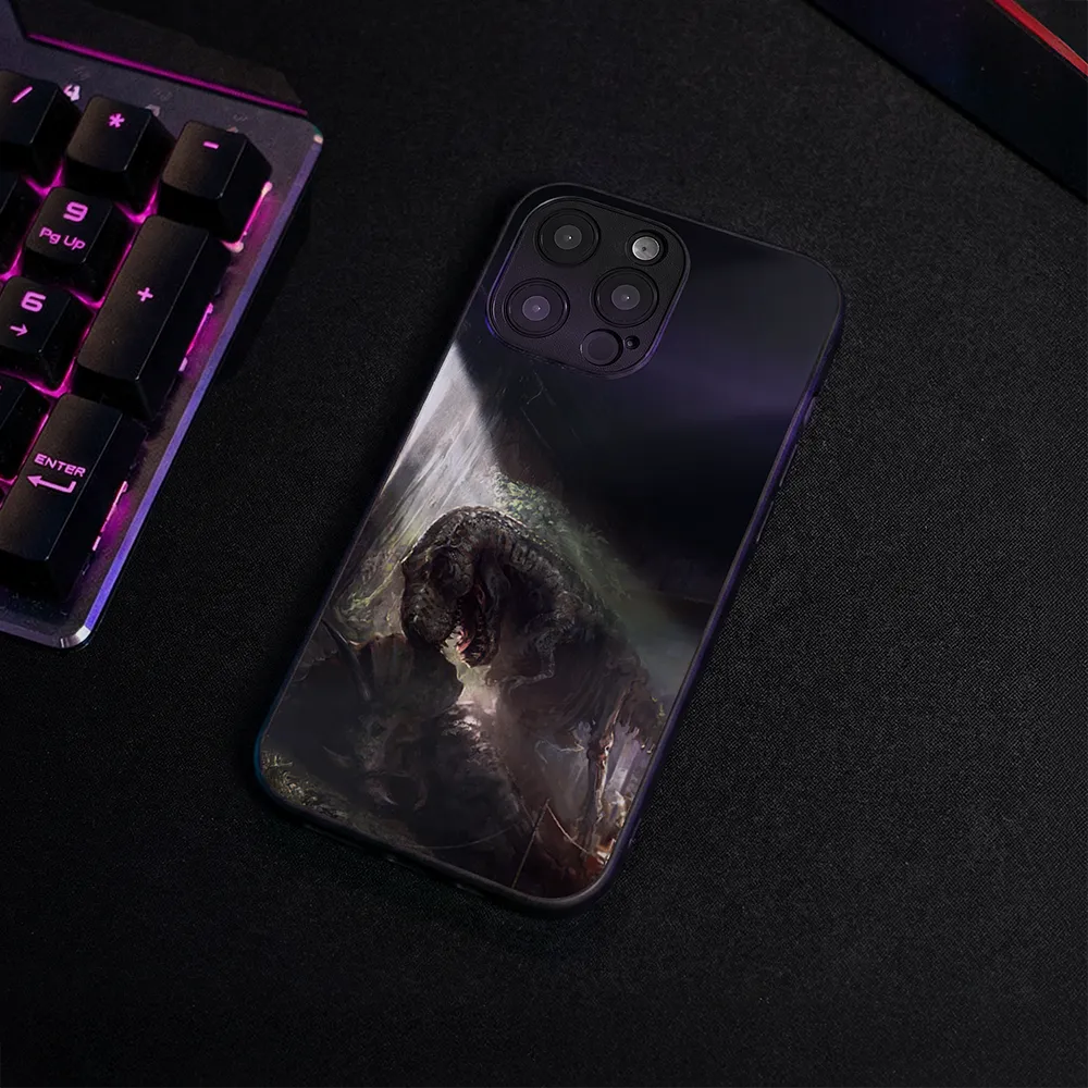Glass Phone Case T-Rex Echoes Through Time - Image 4