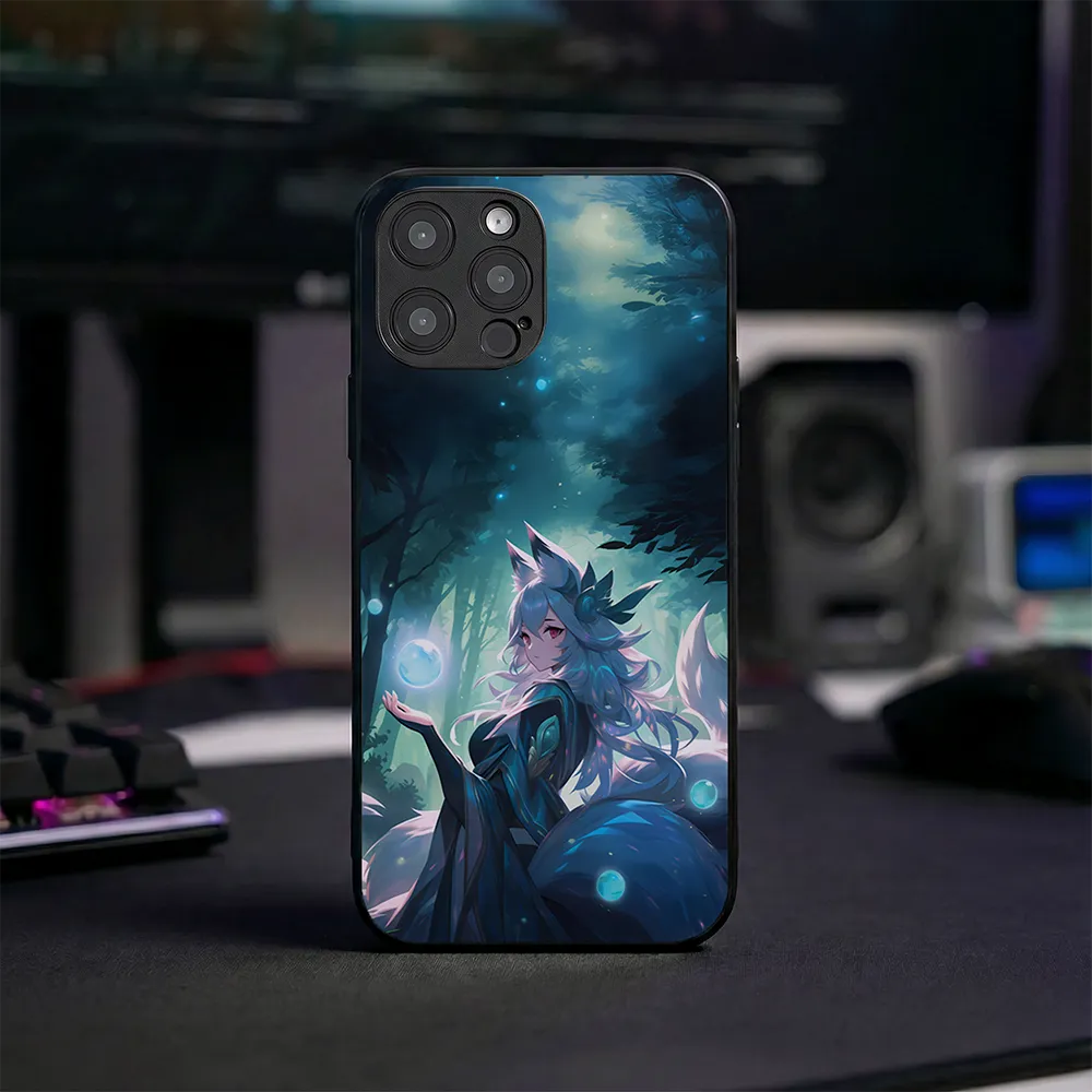 Glass Phone Case The Fox Enchantress