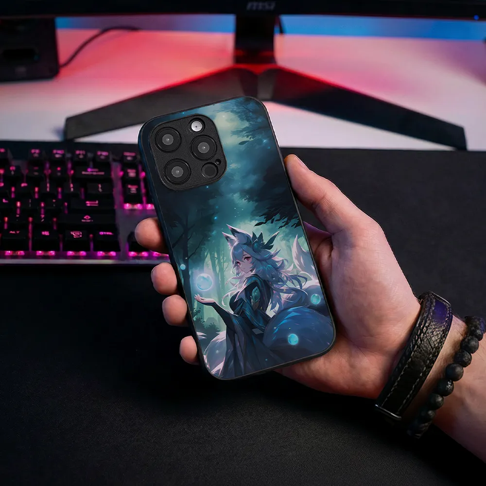 Glass Phone Case The Fox Enchantress - Image 3