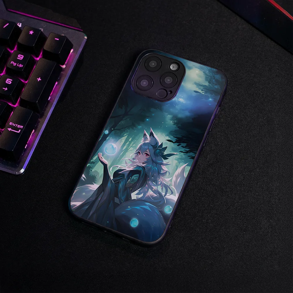Glass Phone Case The Fox Enchantress - Image 4