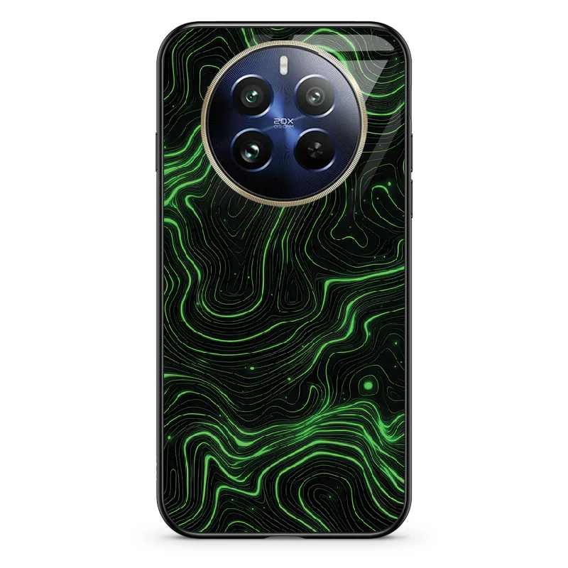 Glass Phone Case Topographic Green - Image 101