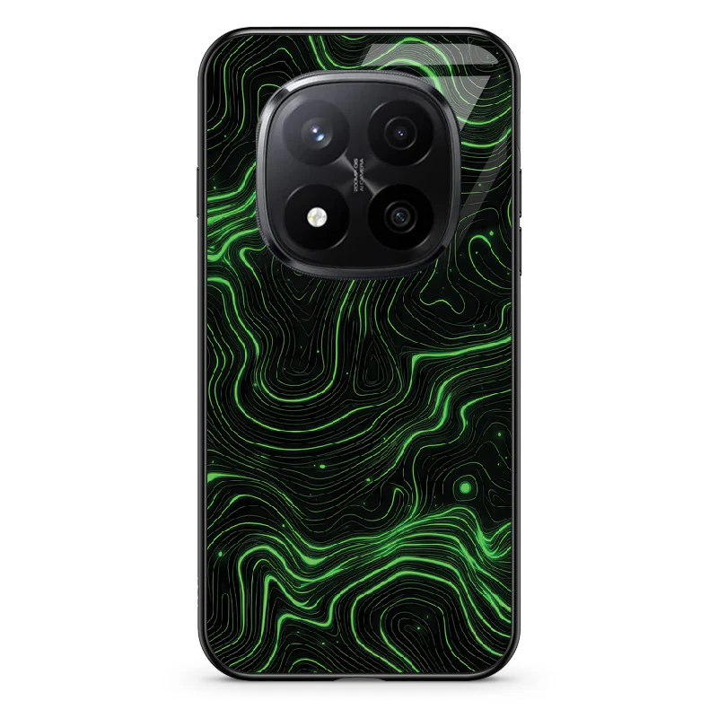Glass Phone Case Topographic Green - Image 120
