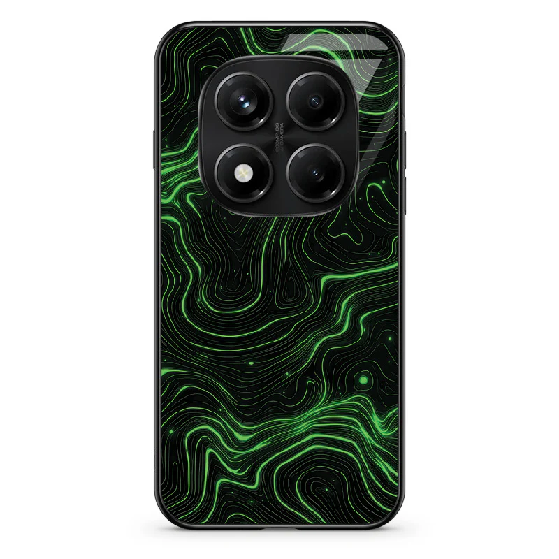 Glass Phone Case Topographic Green - Image 121