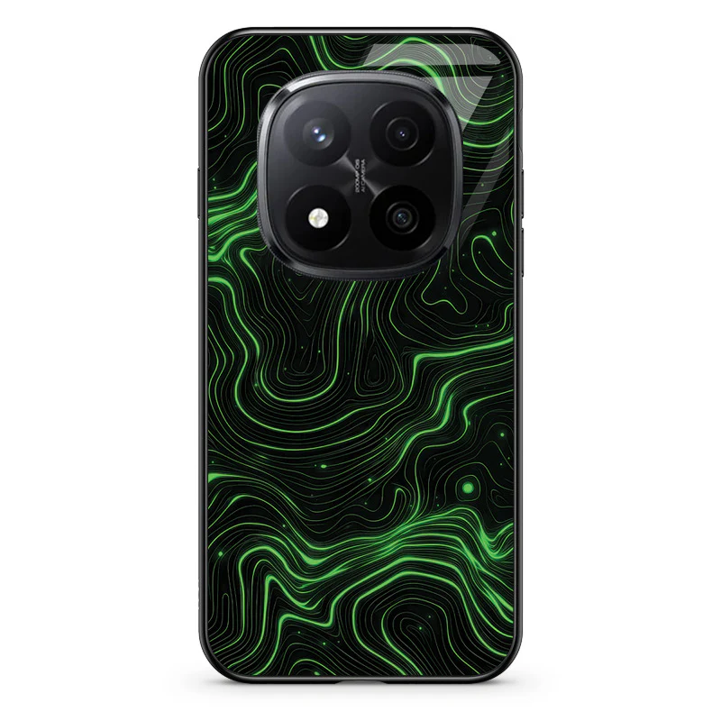 Glass Phone Case Topographic Green - Image 142