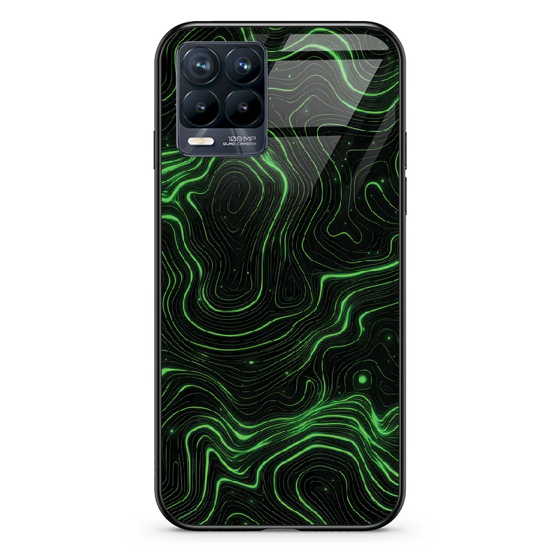 Glass Phone Case Topographic Green - Image 28