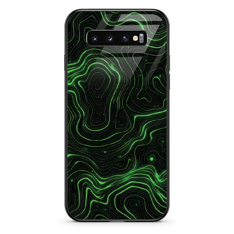 Glass Phone Case Topographic Green - Image 60