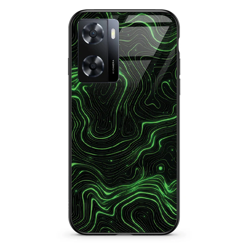 Glass Phone Case Topographic Green - Image 73