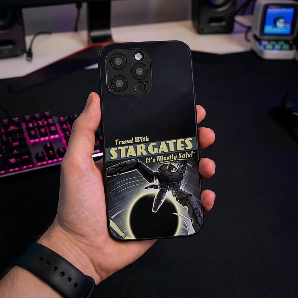 Glass Phone Case Travel with Stargates - Image 2