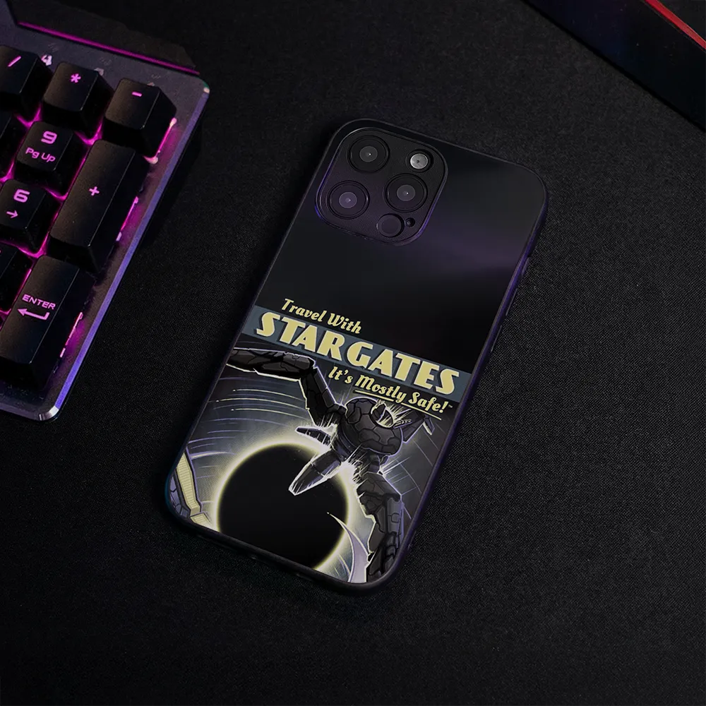 Glass Phone Case Travel with Stargates - Image 4
