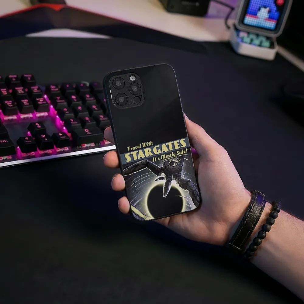 Glass Phone Case Travel with Stargates - Image 6