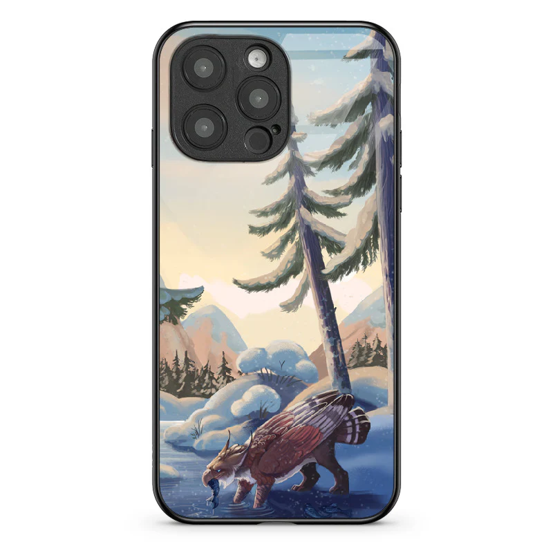 Glass Phone Case Winter Fishing - Image 106