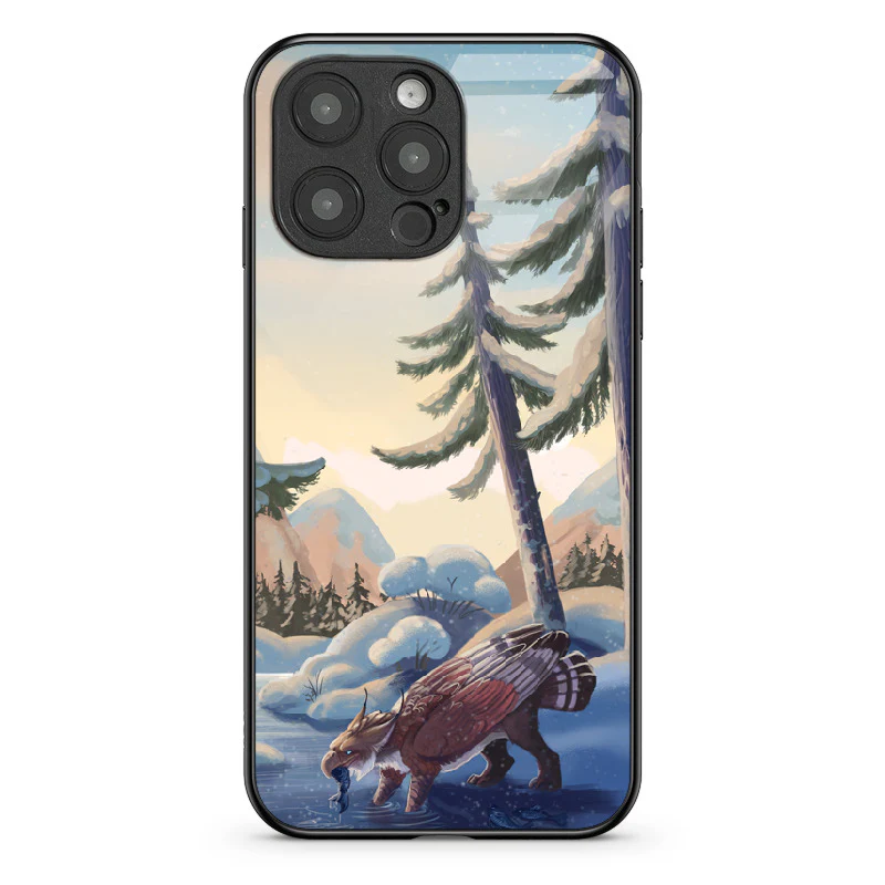 Glass Phone Case Winter Fishing - Image 107