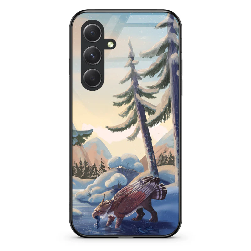 Glass Phone Case Winter Fishing - Image 123