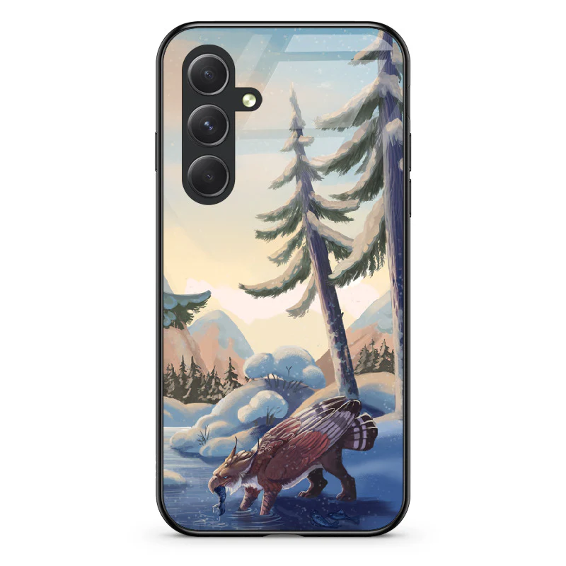 Glass Phone Case Winter Fishing - Image 124
