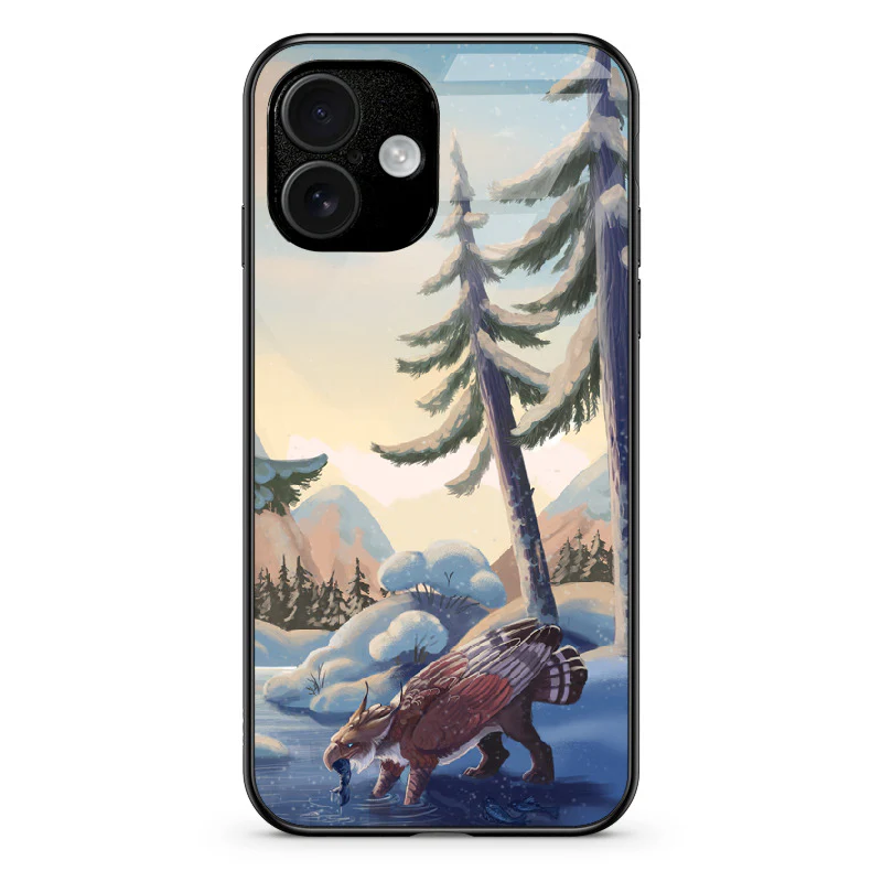 Glass Phone Case Winter Fishing - Image 130