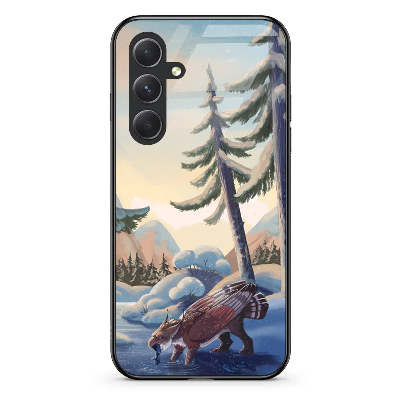 Glass Phone Case Winter Fishing - Image 144