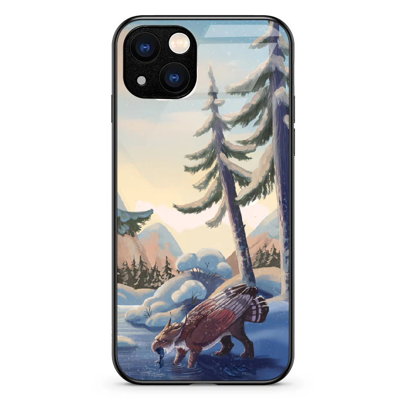 Glass Phone Case Winter Fishing - Image 51