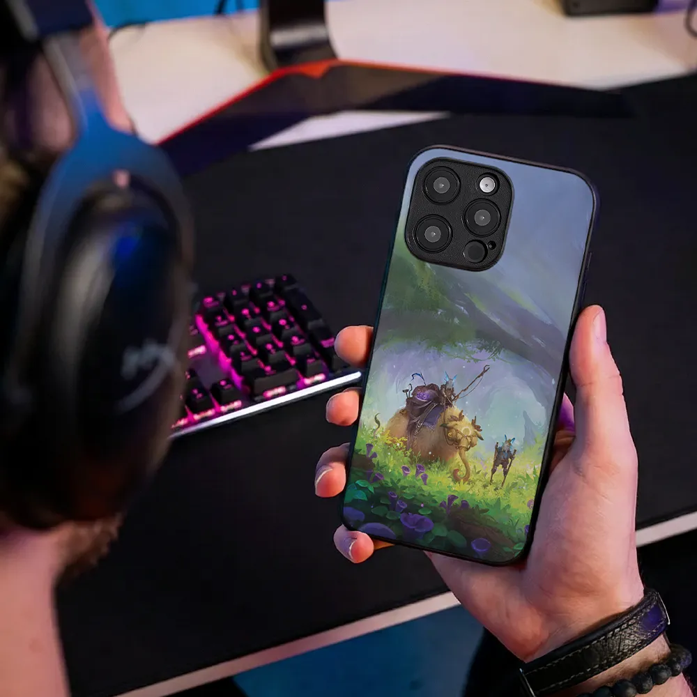 Glass Phone Case Wooliphant and the Sea of Moss - Image 8