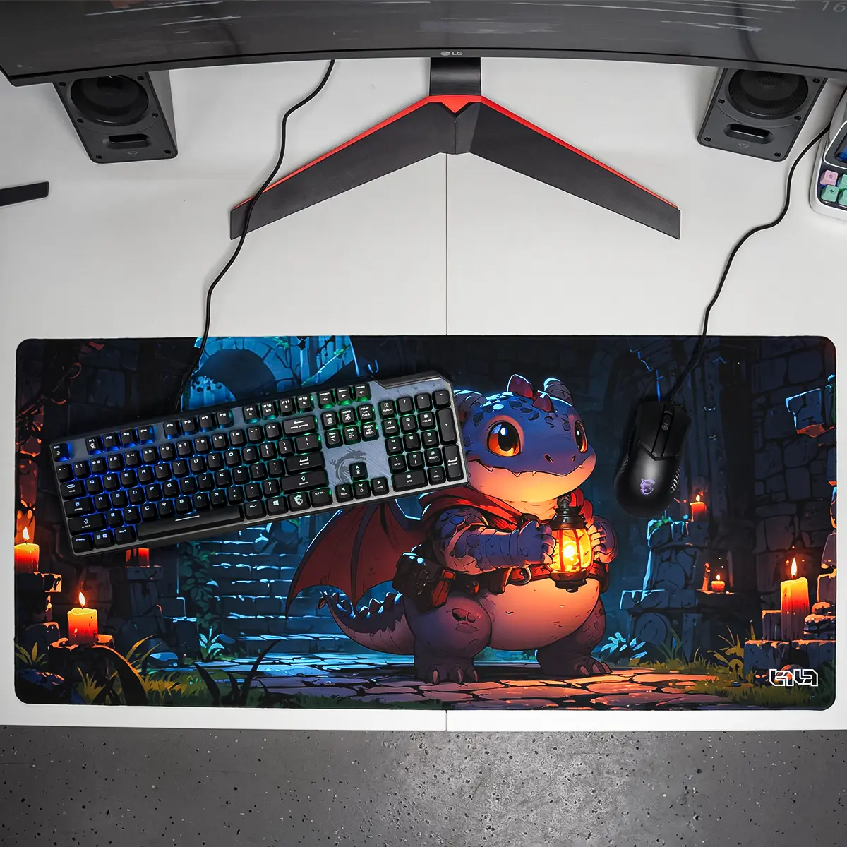 Mousepad Dragon with a Lantern - Image 11