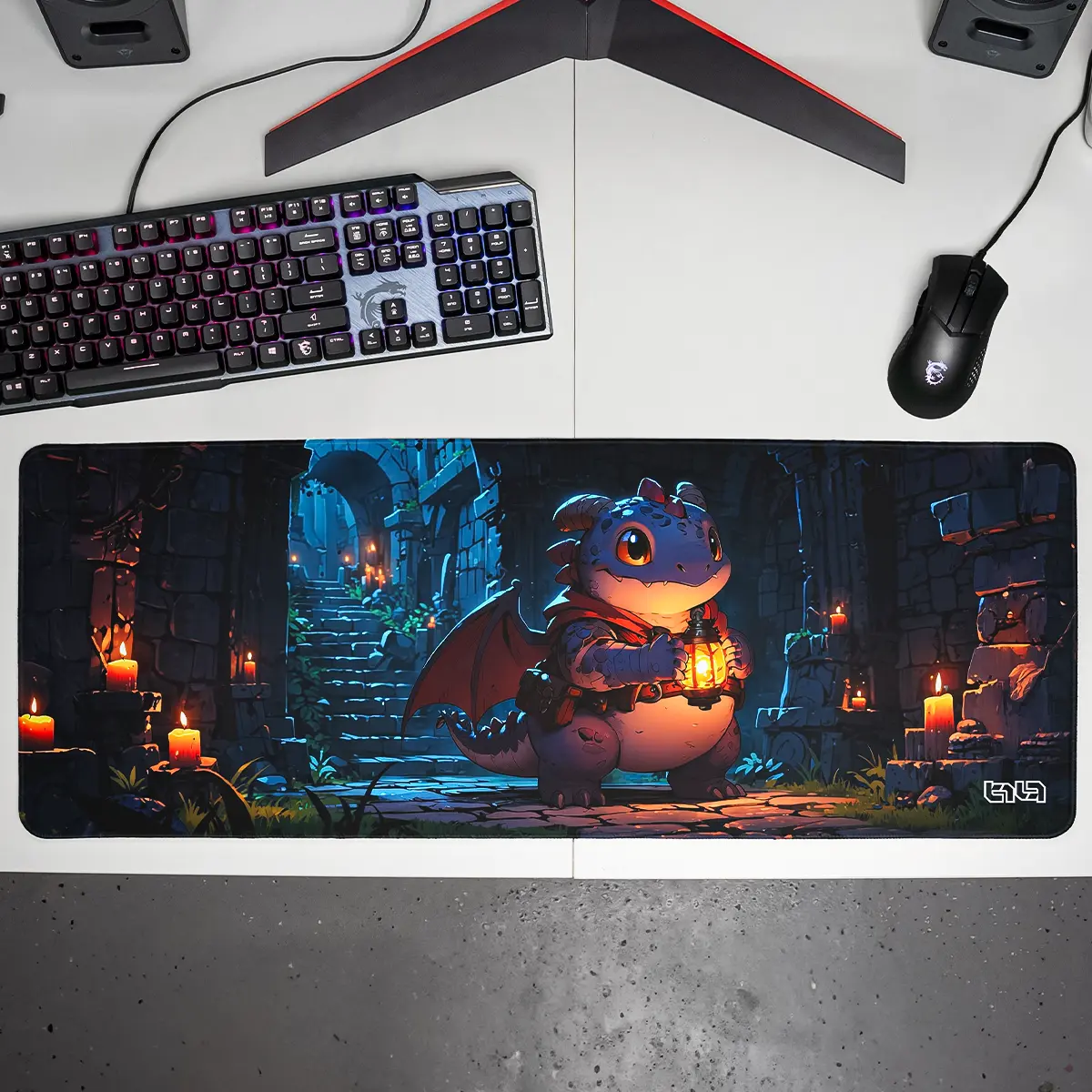 Mousepad Dragon with a Lantern - Image 12