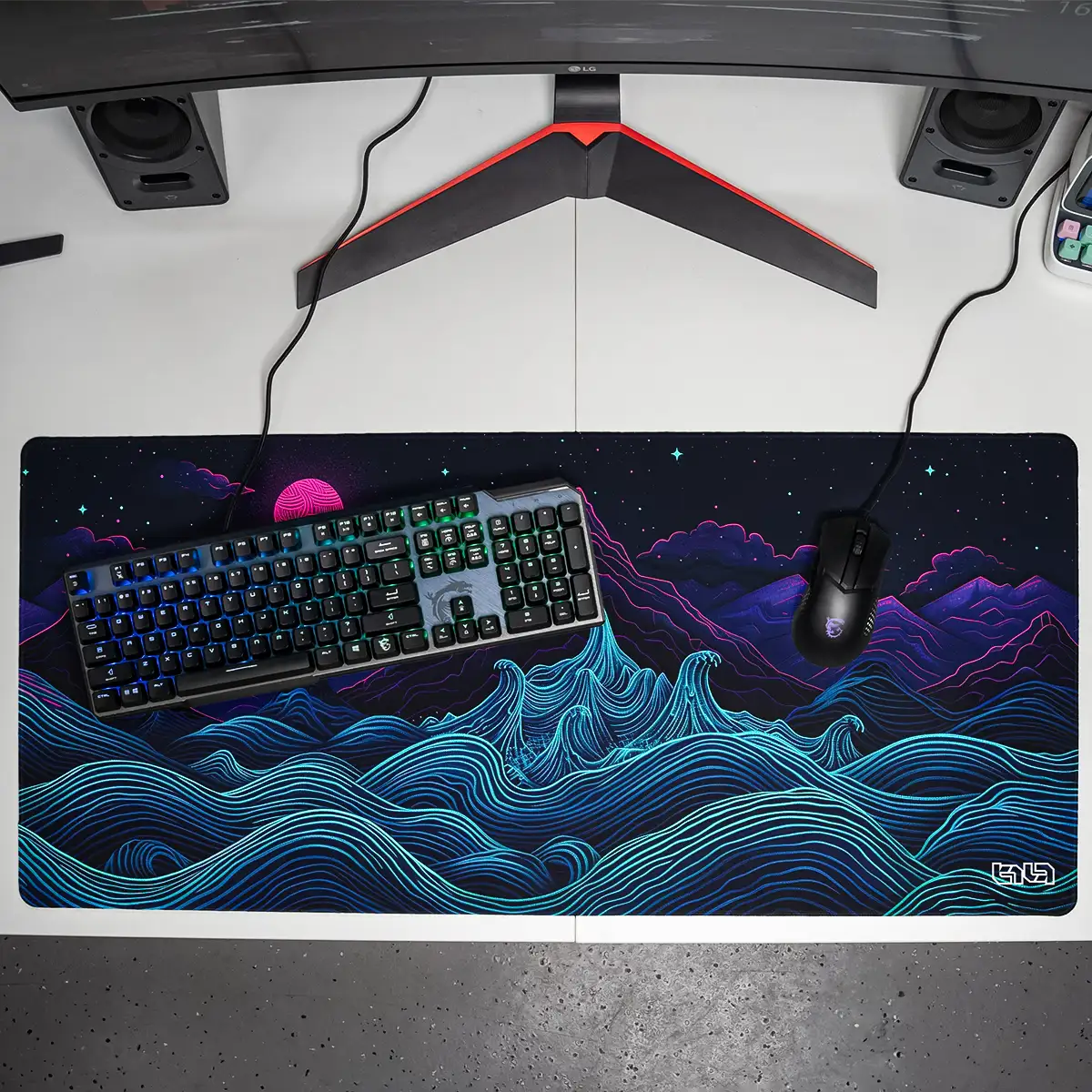 Mousepad Retrowave Mountains - Image 11