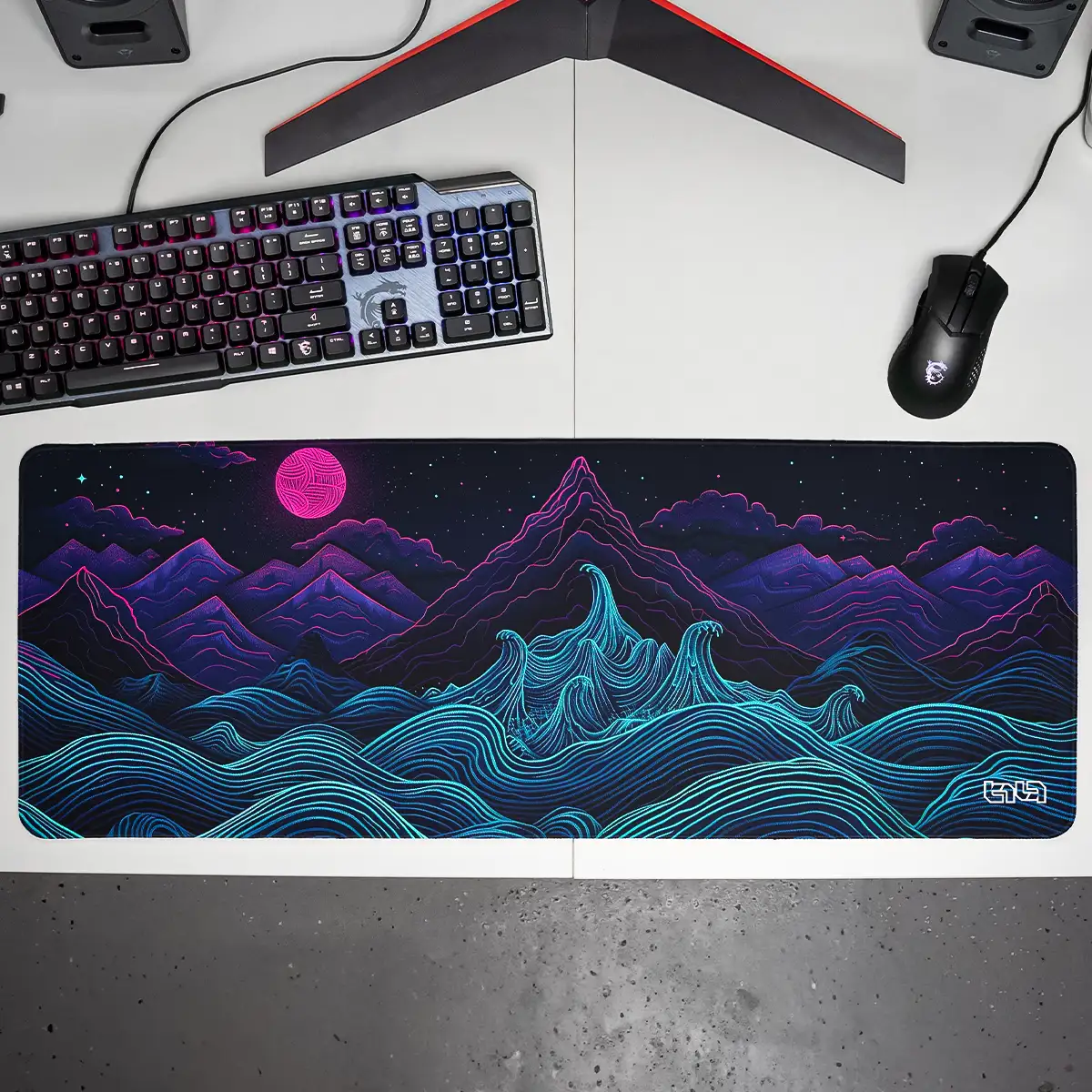 Mousepad Retrowave Mountains - Image 12