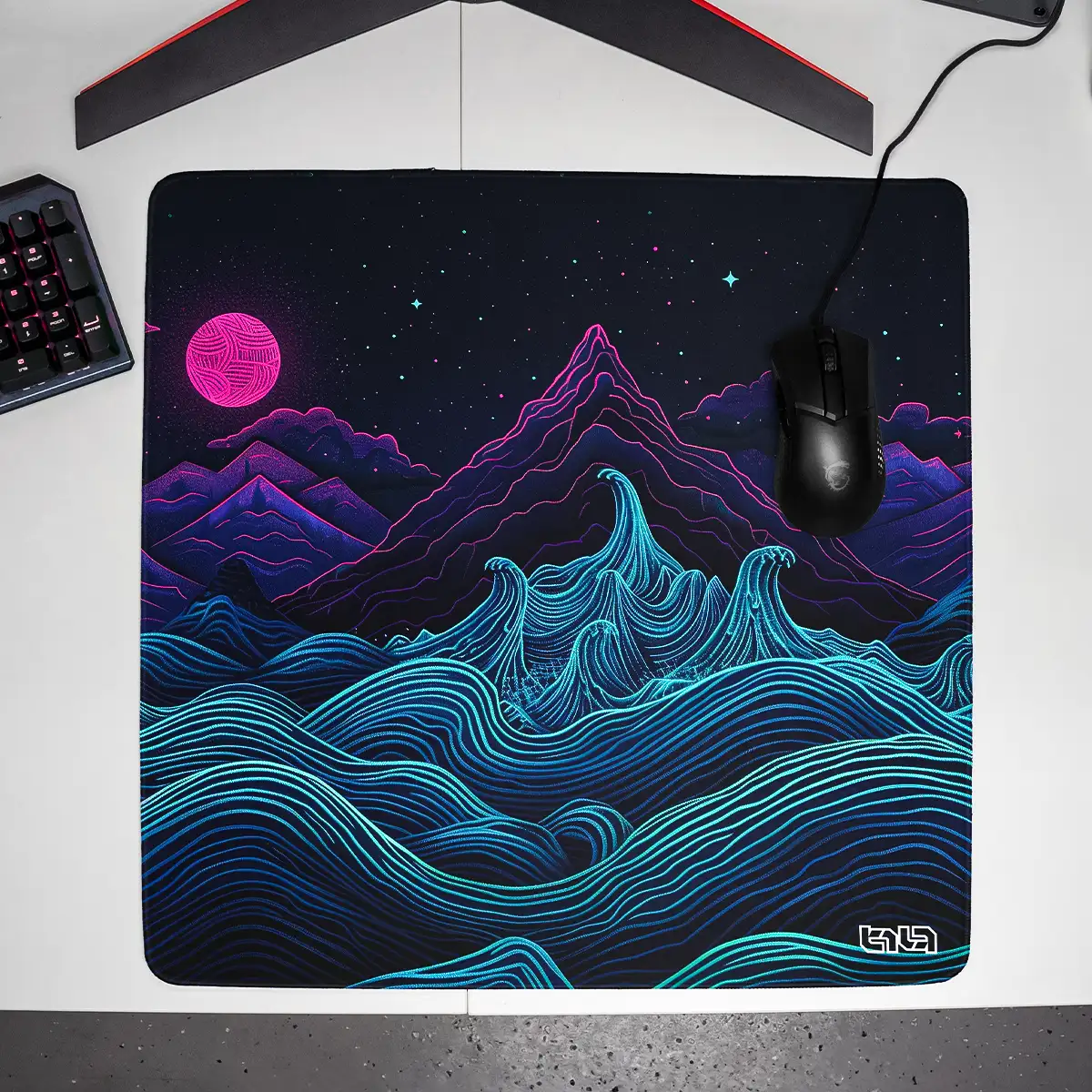 Mousepad Retrowave Mountains - Image 20