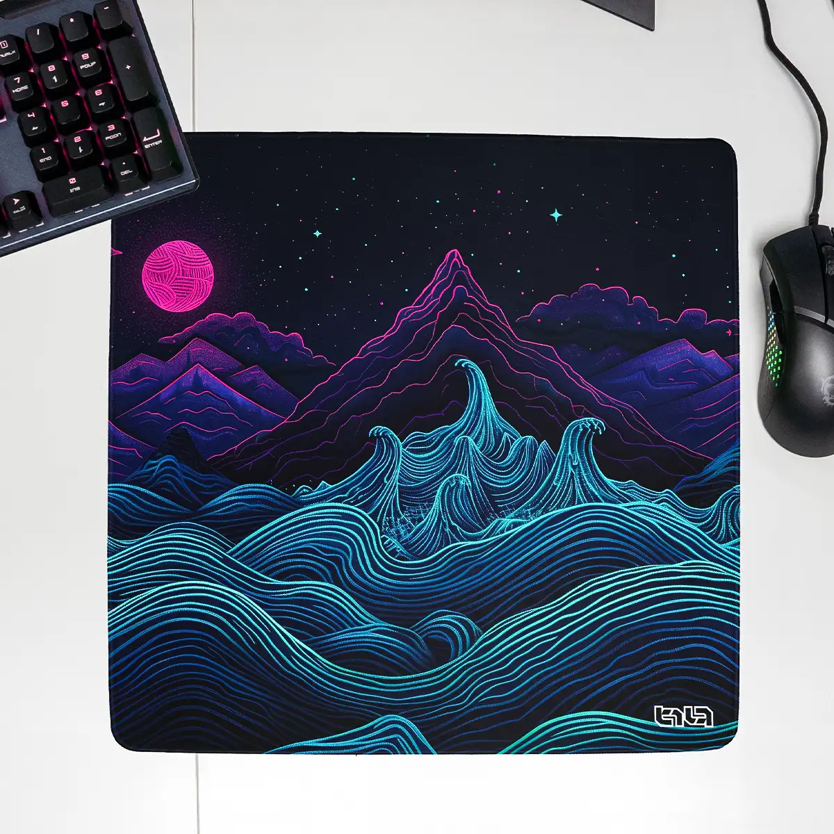 Mousepad Retrowave Mountains - Image 21