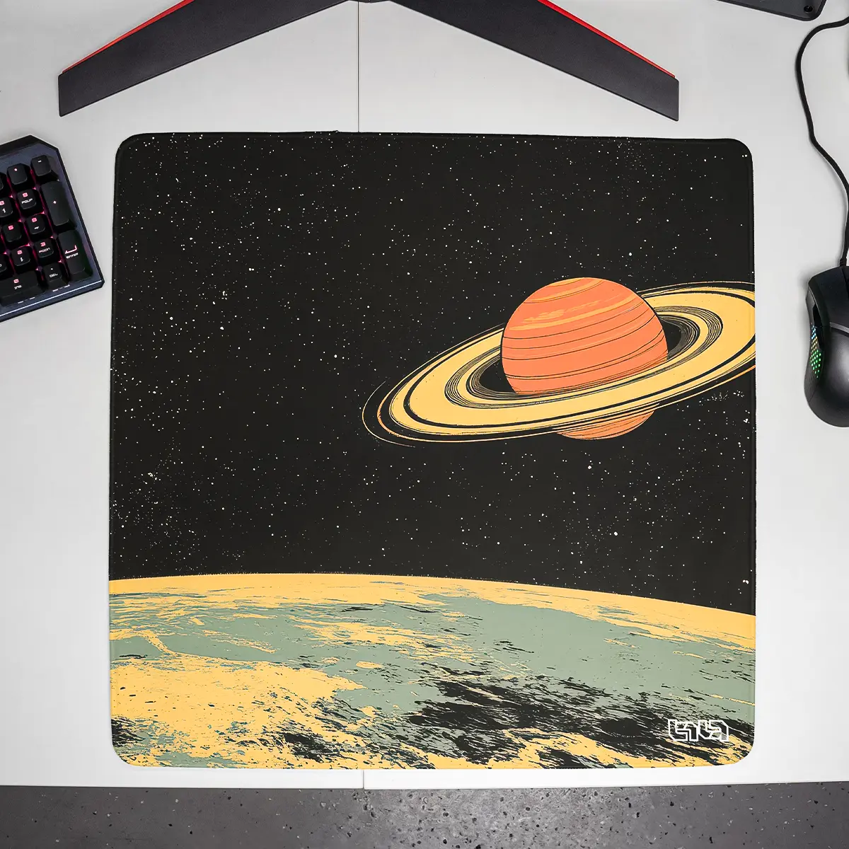 Mousepad Saturn's Moons Landscape - Image 17